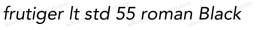 frutiger lt std 55 roman Black字体转换